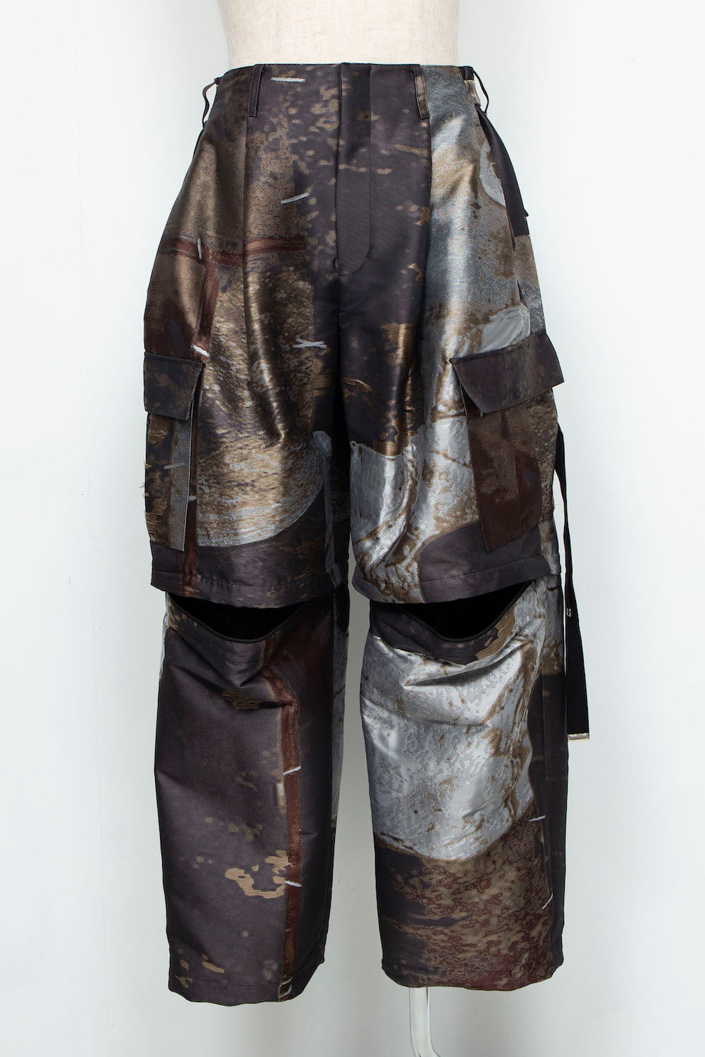 LB24AW-PT05-JQD | 艺术图案做旧提花可拆卸工装裤 | LUMBER&METAL