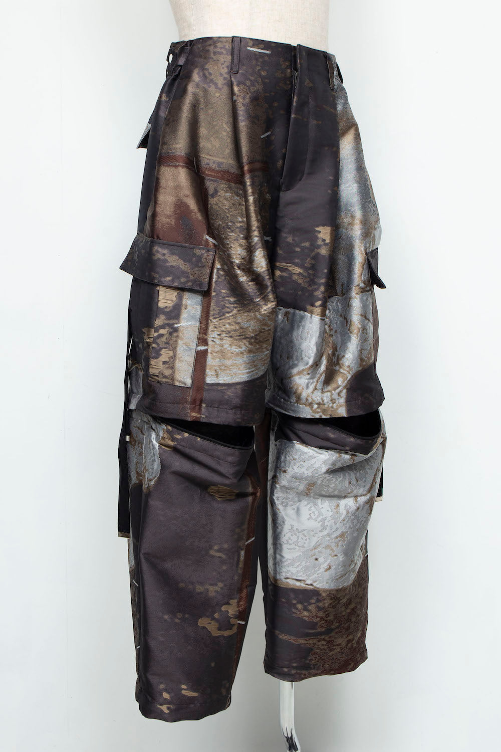 LB24AW-PT05-JQD | 艺术图案做旧提花可拆卸工装裤 | LUMBER&METAL