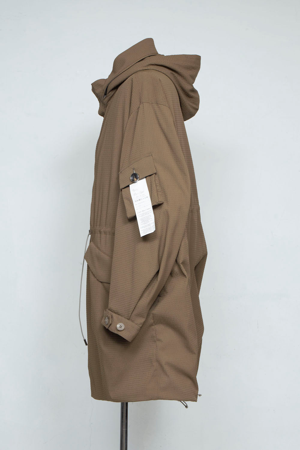 LB25SS-FC01-DTA | 'TORAY' Dot Air®︎ フィッシュテールスプリングコート | OLIVE