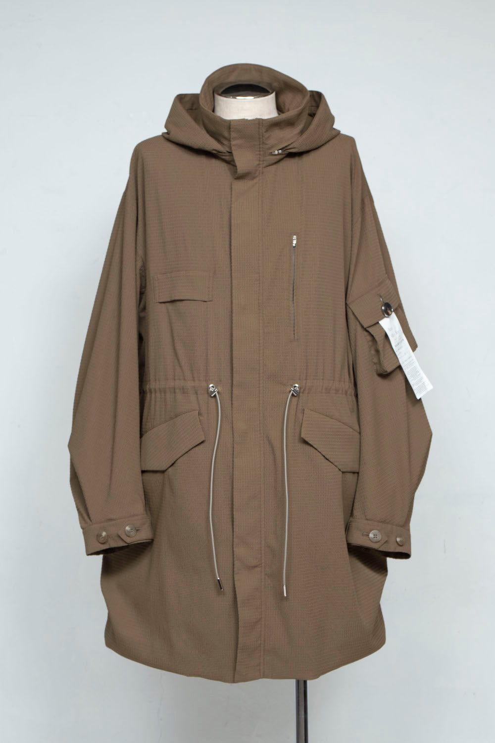 LB25SS-FC01-DTA | 'TORAY' Dot Air®︎ フィッシュテールスプリングコート | OLIVE