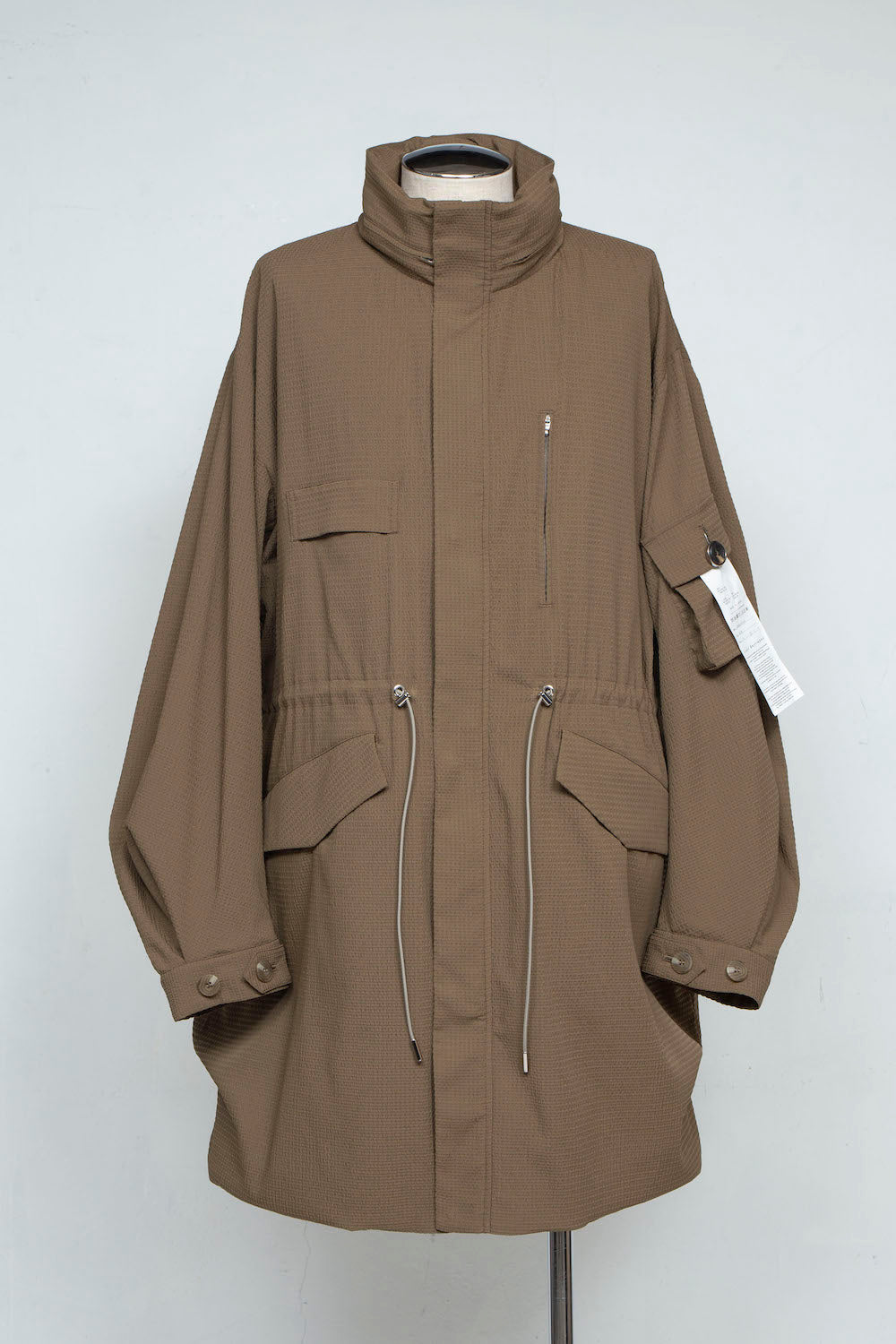 LB25SS-FC01-DTA | 'TORAY' Dot Air®︎ フィッシュテールスプリングコート | OLIVE