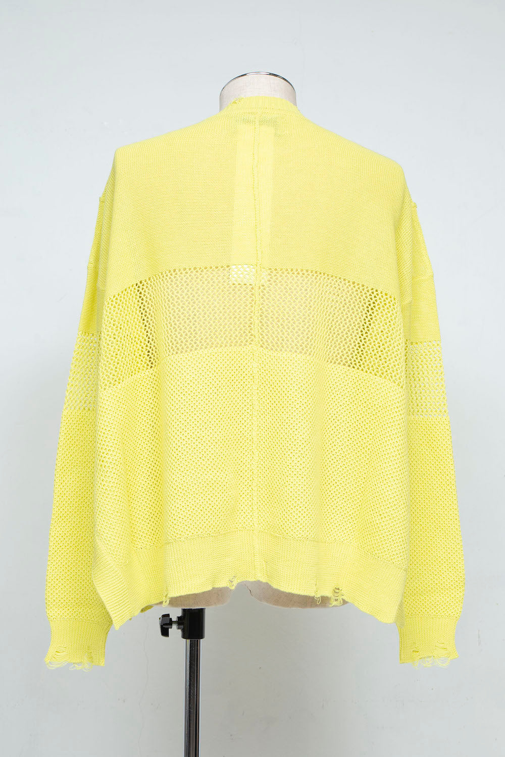 LB25SS-KNTE03 | Hand-stitched crushed summer knit | YELLOW