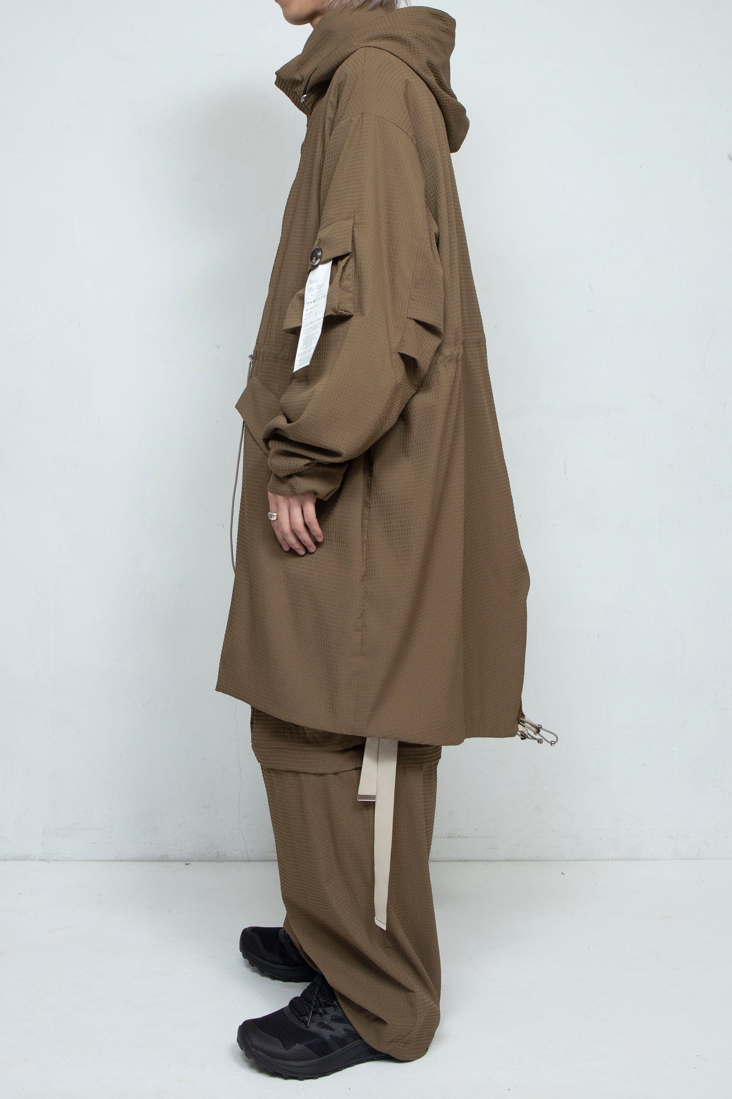 LB25SS-FC01-DTA | 'TORAY' Dot Air®︎ フィッシュテールスプリングコート | OLIVE