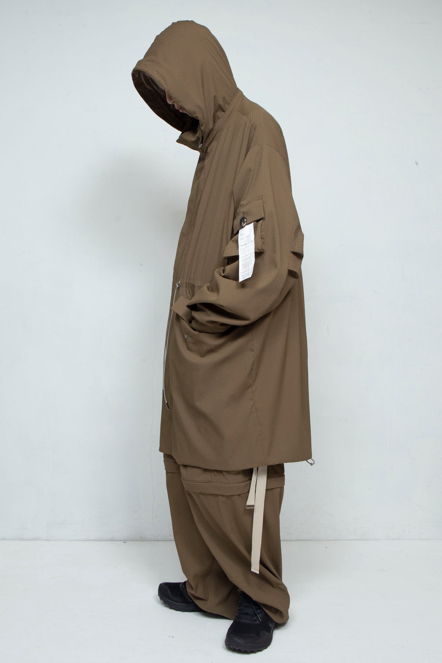 LB25SS-FC01-DTA | 'TORAY' Dot Air®︎ フィッシュテールスプリングコート | OLIVE