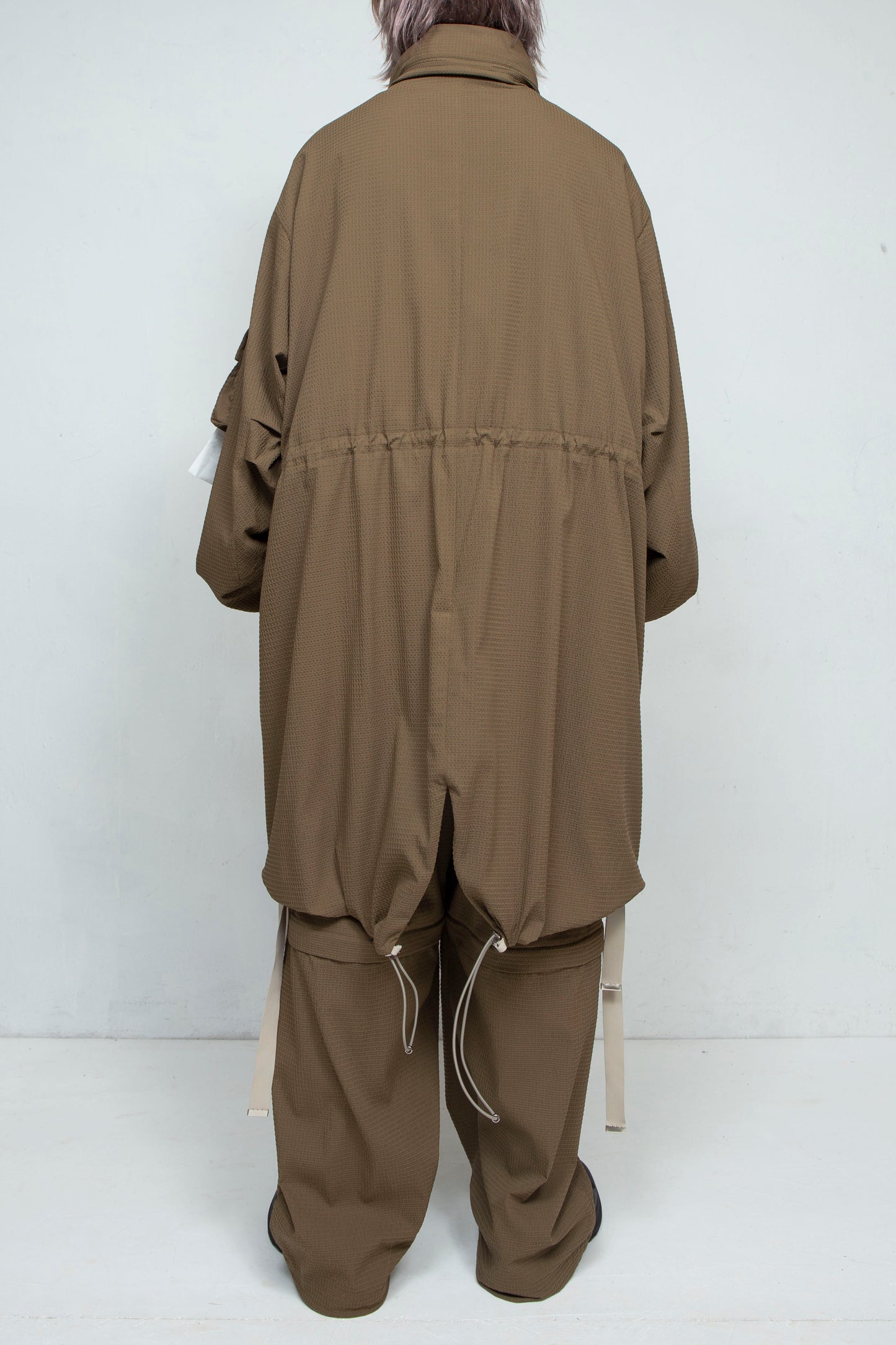 LB25SS-FC01-DTA | 'TORAY' Dot Air®︎ フィッシュテールスプリングコート | OLIVE