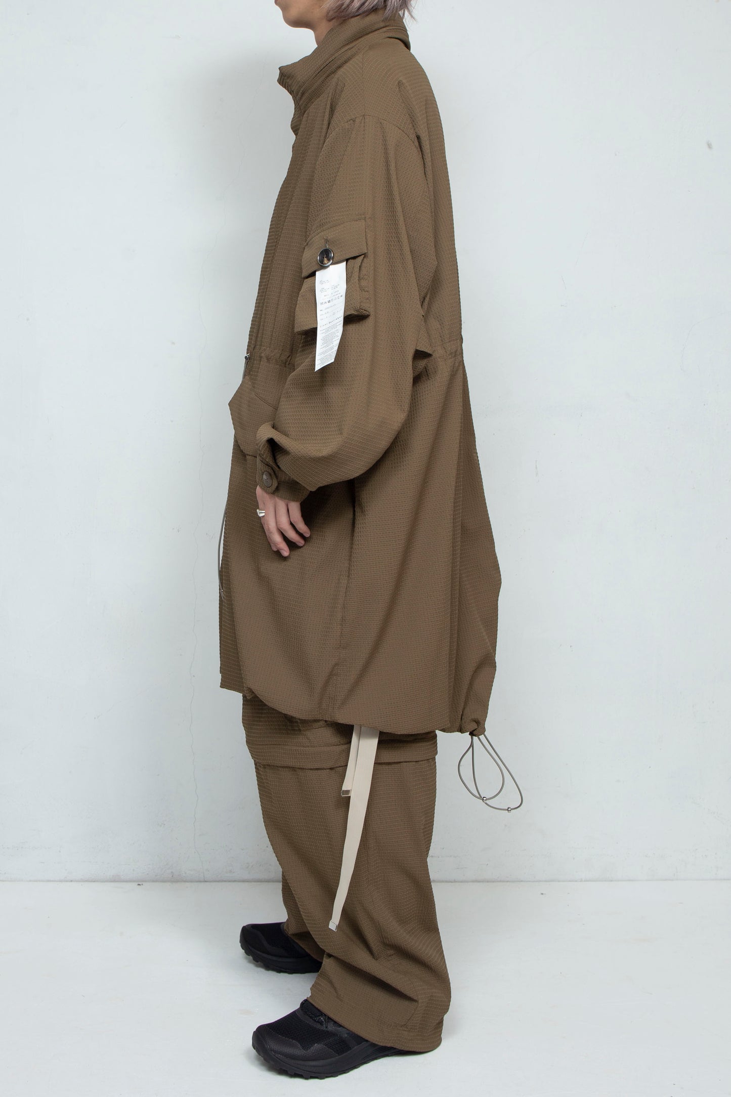 LB25SS-FC01-DTA | 'TORAY' Dot Air®︎ フィッシュテールスプリングコート | OLIVE