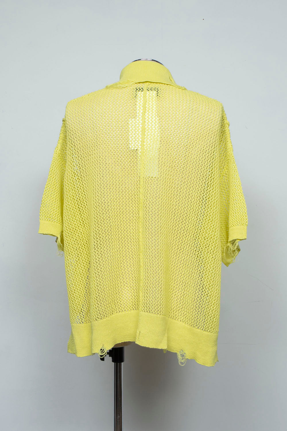LB25SS-KNPS02 | クラッシュドシアーニットポロ | YELLOW
