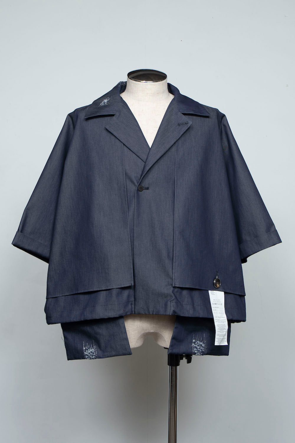 LB25SS-SH09-DDI | COOLMOTION®️ Short Trench Half Sleeve Jacket | NAVY