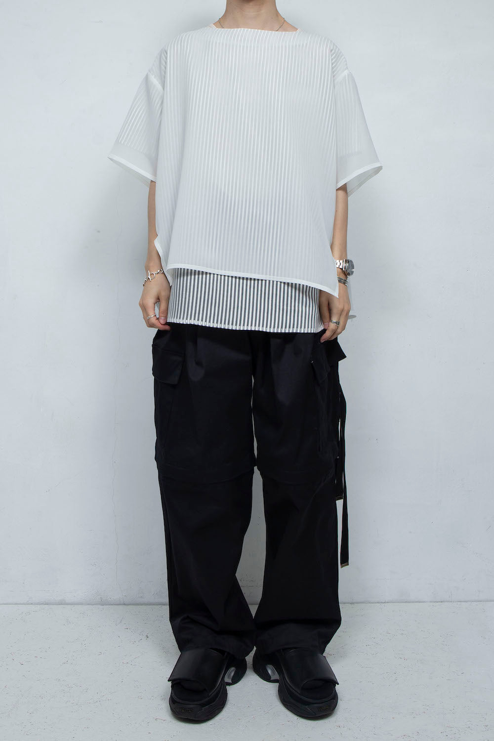 LB24SS-PO06-ETR | 船领人造层套头衫 |