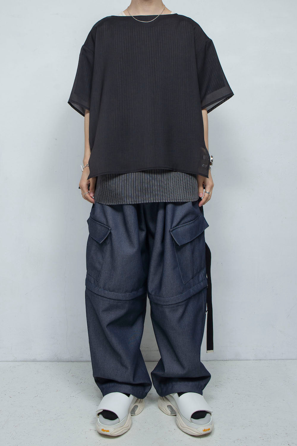 LB24SS-PO06-ETR | 船领人造层套头衫 |