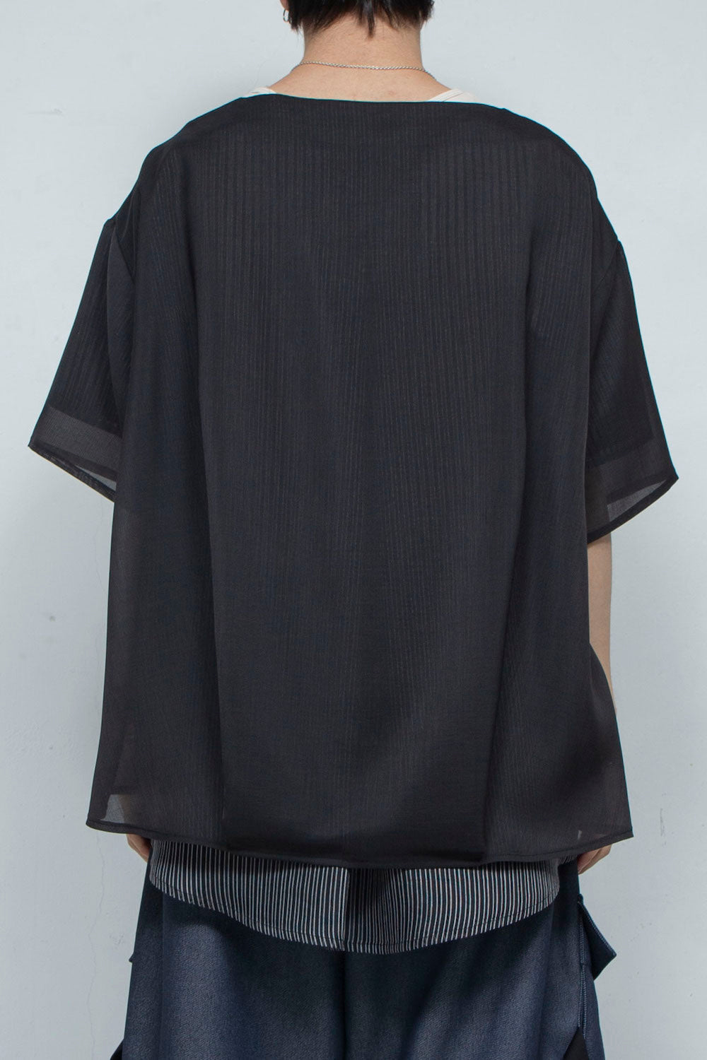 LB24SS-PO06-ETR | 船领人造层套头衫 |