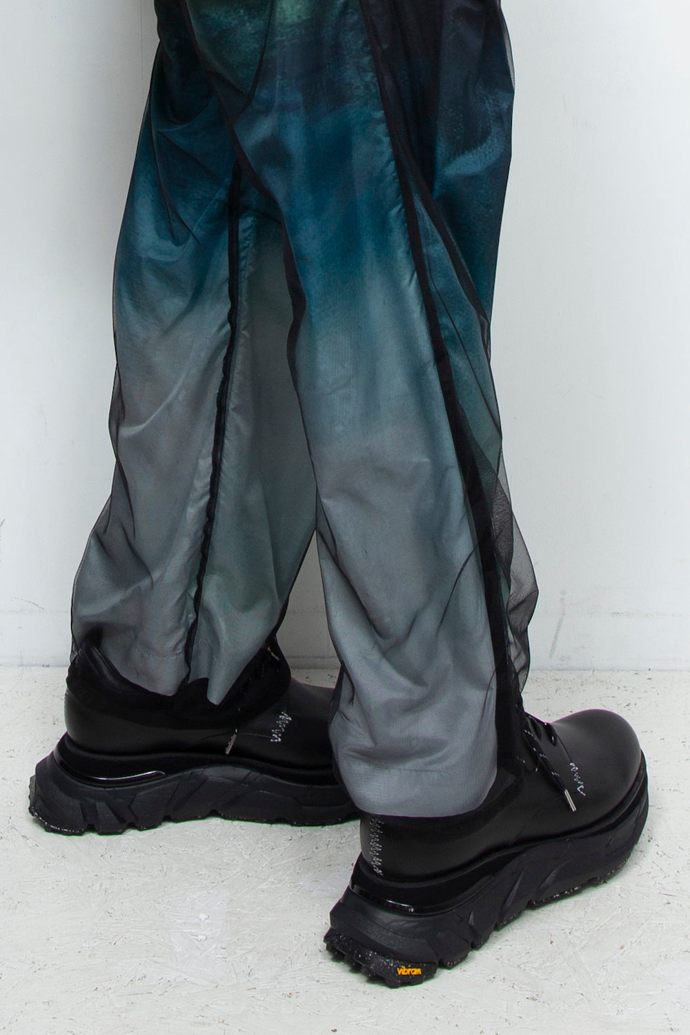 <再入荷>*限定* LBLM-SHOES01 | ステッチワークドッキングレザーシューズ | BLACK