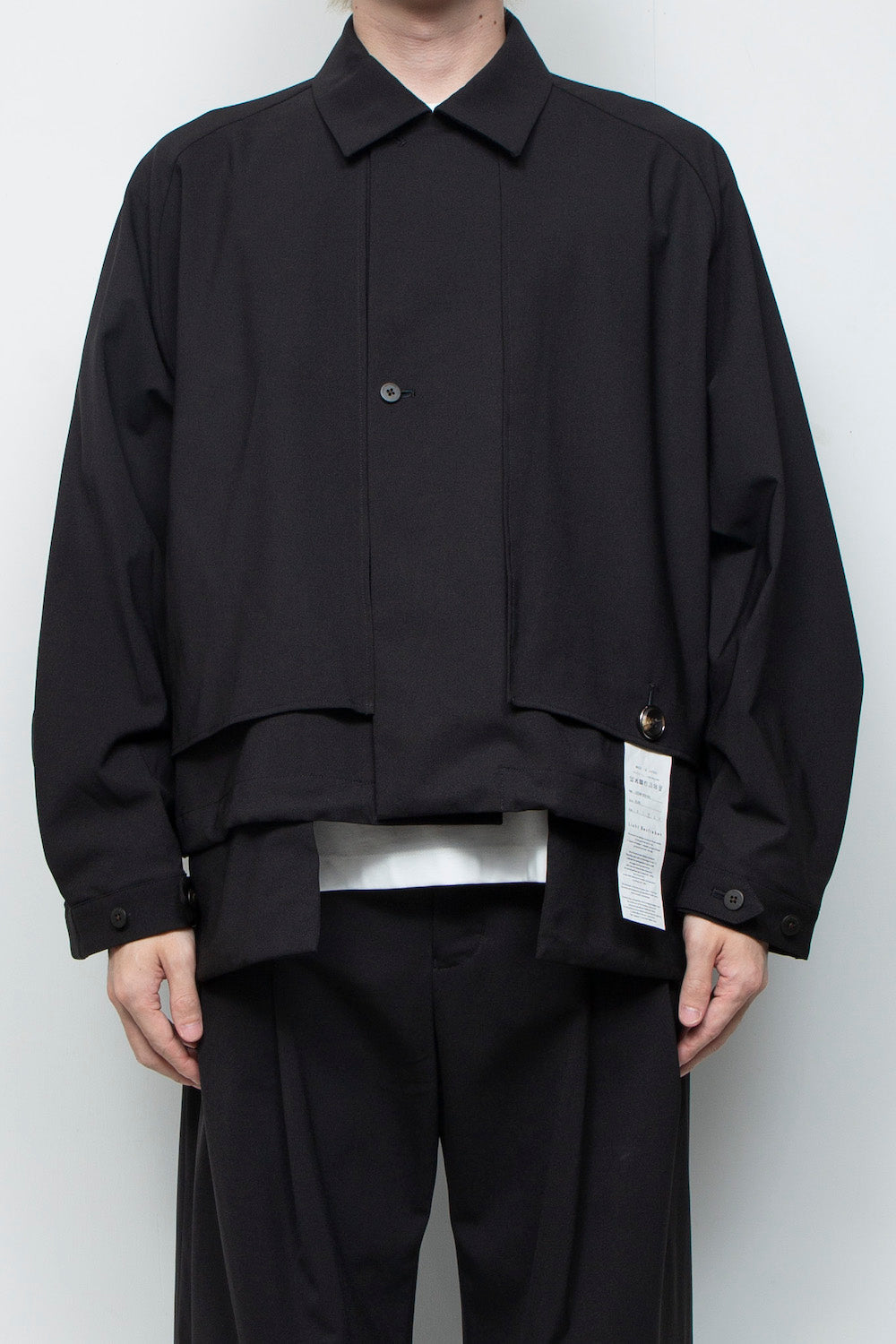 <LAST 1点> LB25AW-SH09-BDS | 3レイヤーボンディングスーツショートトレンチジャケット | BLACK