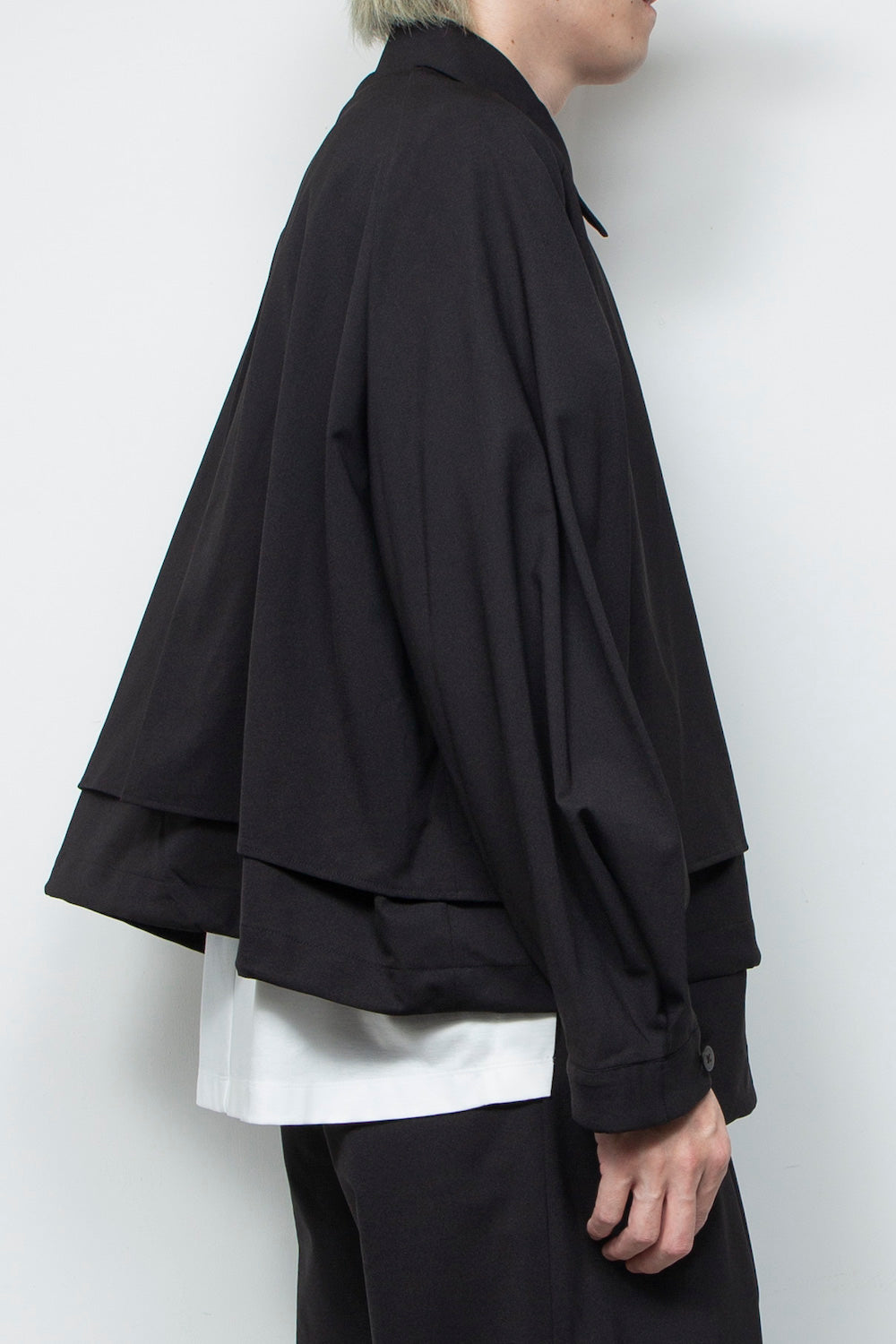 <LAST 1点> LB25AW-SH09-BDS | 3レイヤーボンディングスーツショートトレンチジャケット | BLACK