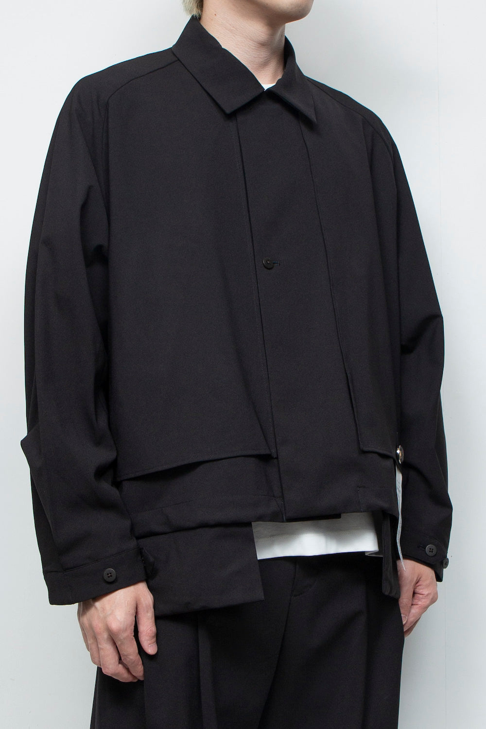 <LAST 1点> LB25AW-SH09-BDS | 3レイヤーボンディングスーツショートトレンチジャケット | BLACK
