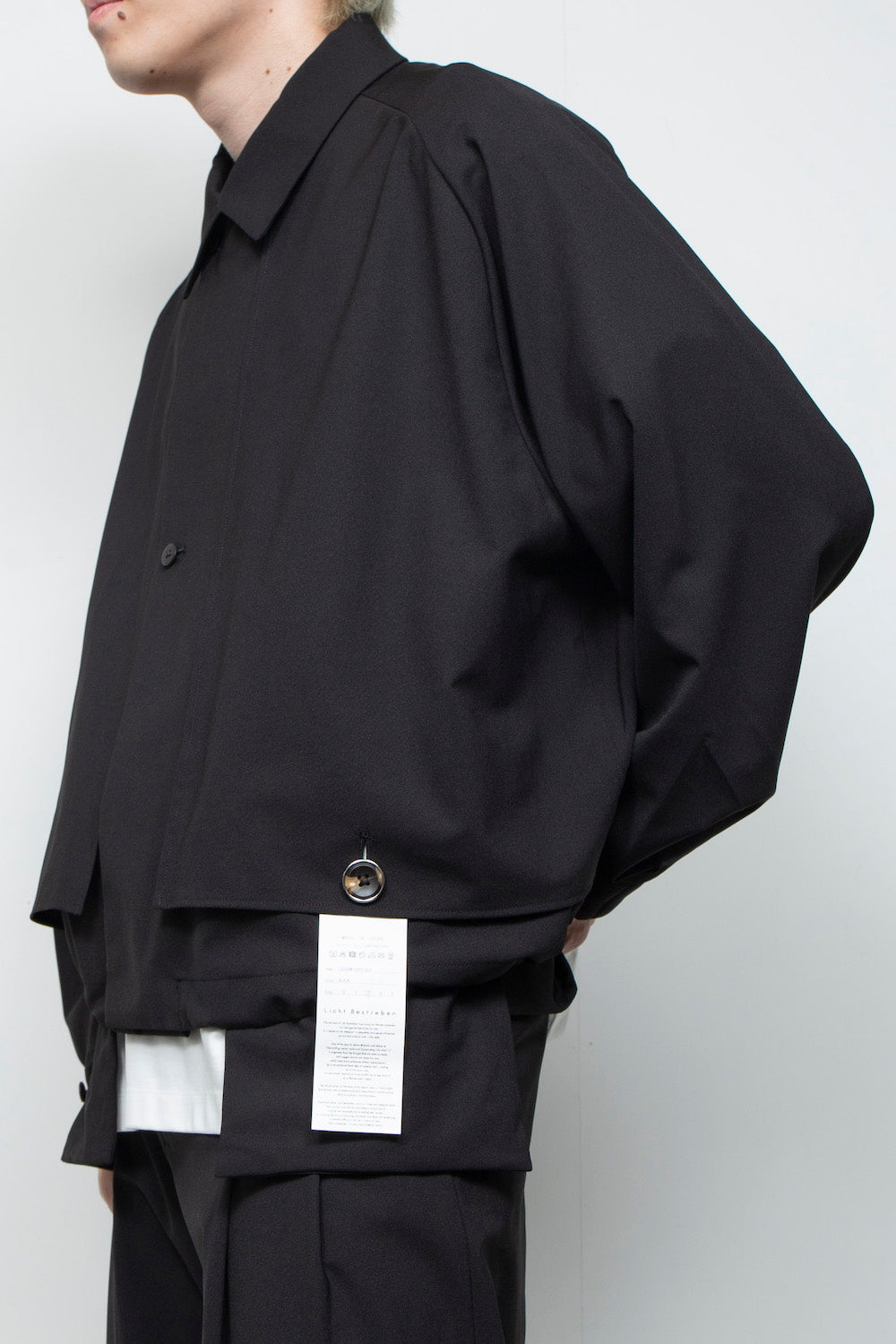 <LAST 1点> LB25AW-SH09-BDS | 3レイヤーボンディングスーツショートトレンチジャケット | BLACK