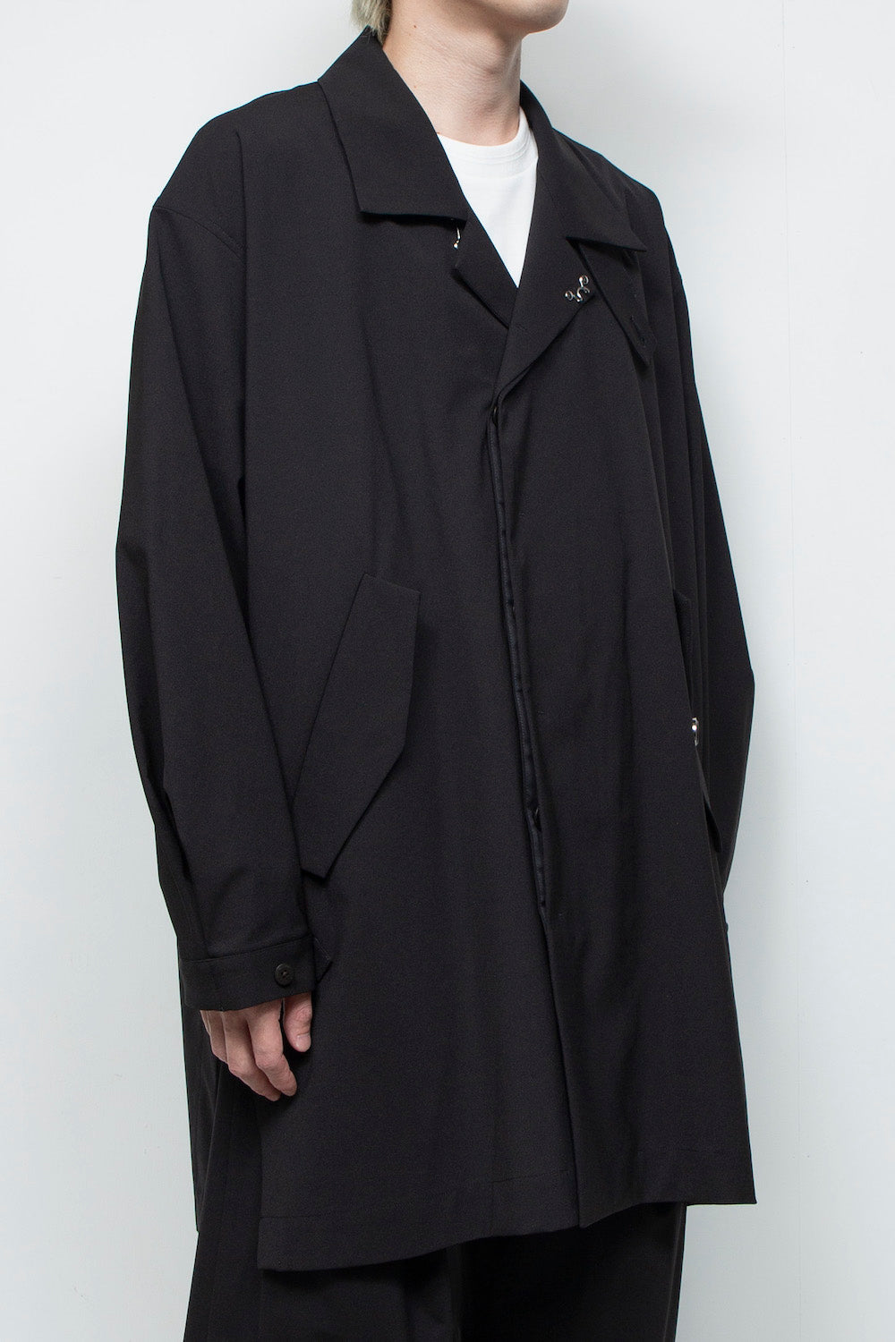 LB25AW-SHCO01-BDS | 3レイヤーボンディングスーツステンカラーライトコート | BLACK
