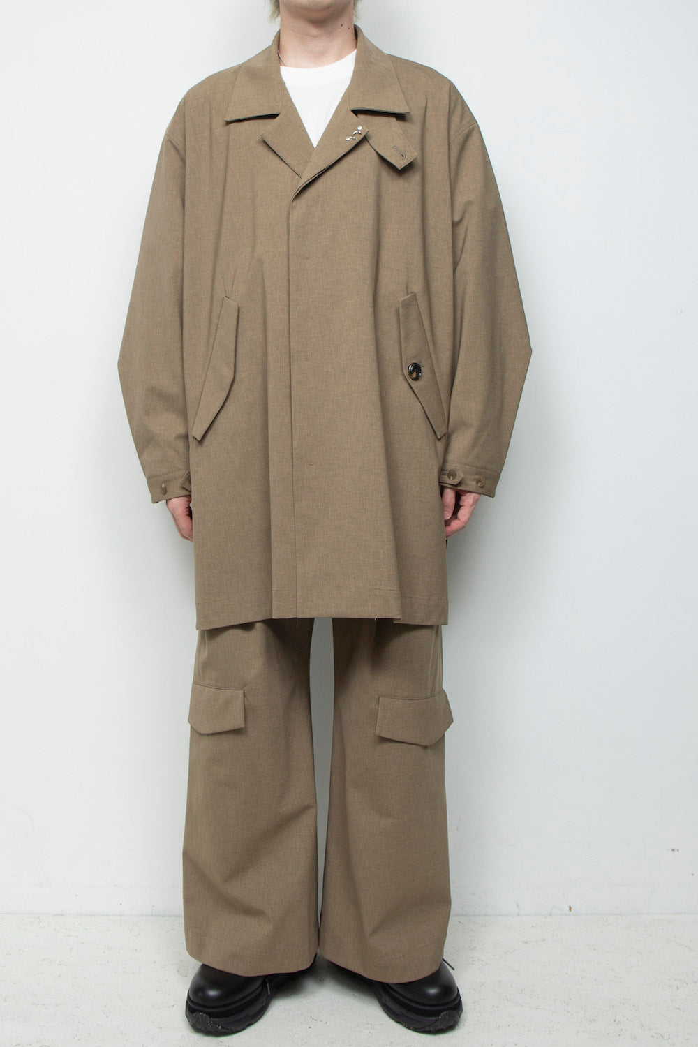 LB25AW-SHCO01-BDS | 3レイヤーボンディングスーツステンカラーライトコート | LEGHORN
