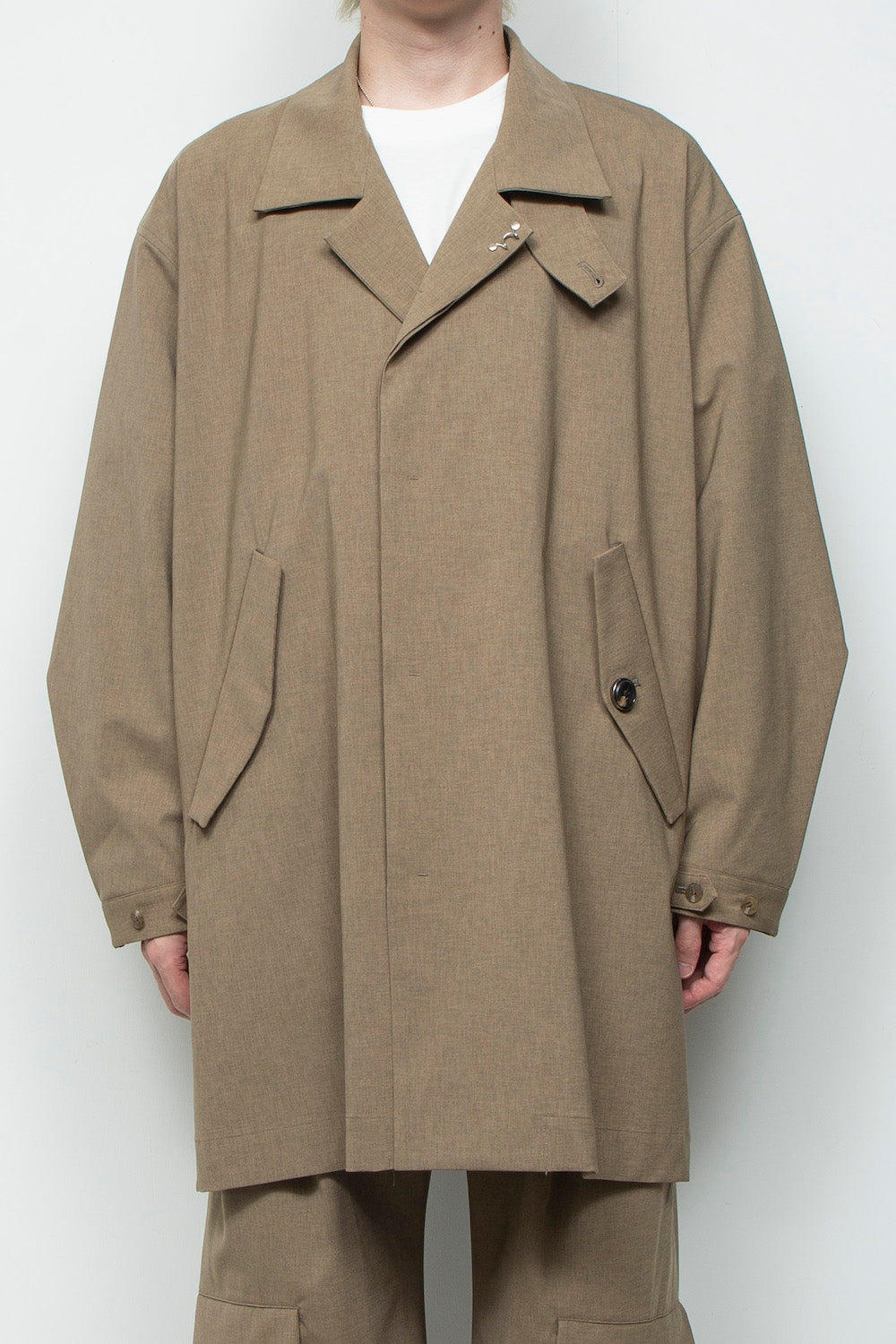 LB25AW-SHCO01-BDS | 3レイヤーボンディングスーツステンカラーライトコート | LEGHORN