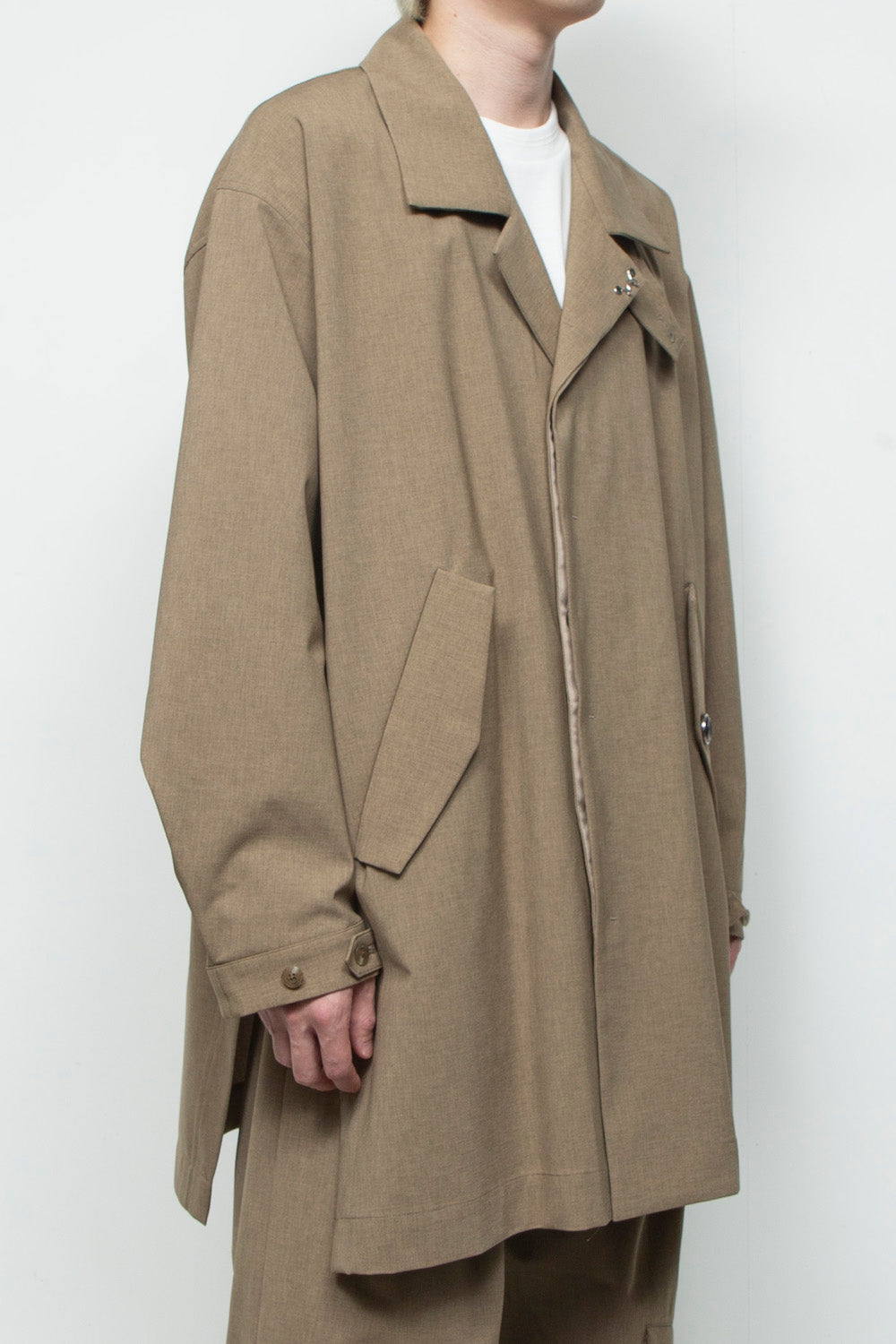 LB25AW-SHCO01-BDS | 3レイヤーボンディングスーツステンカラーライトコート | LEGHORN