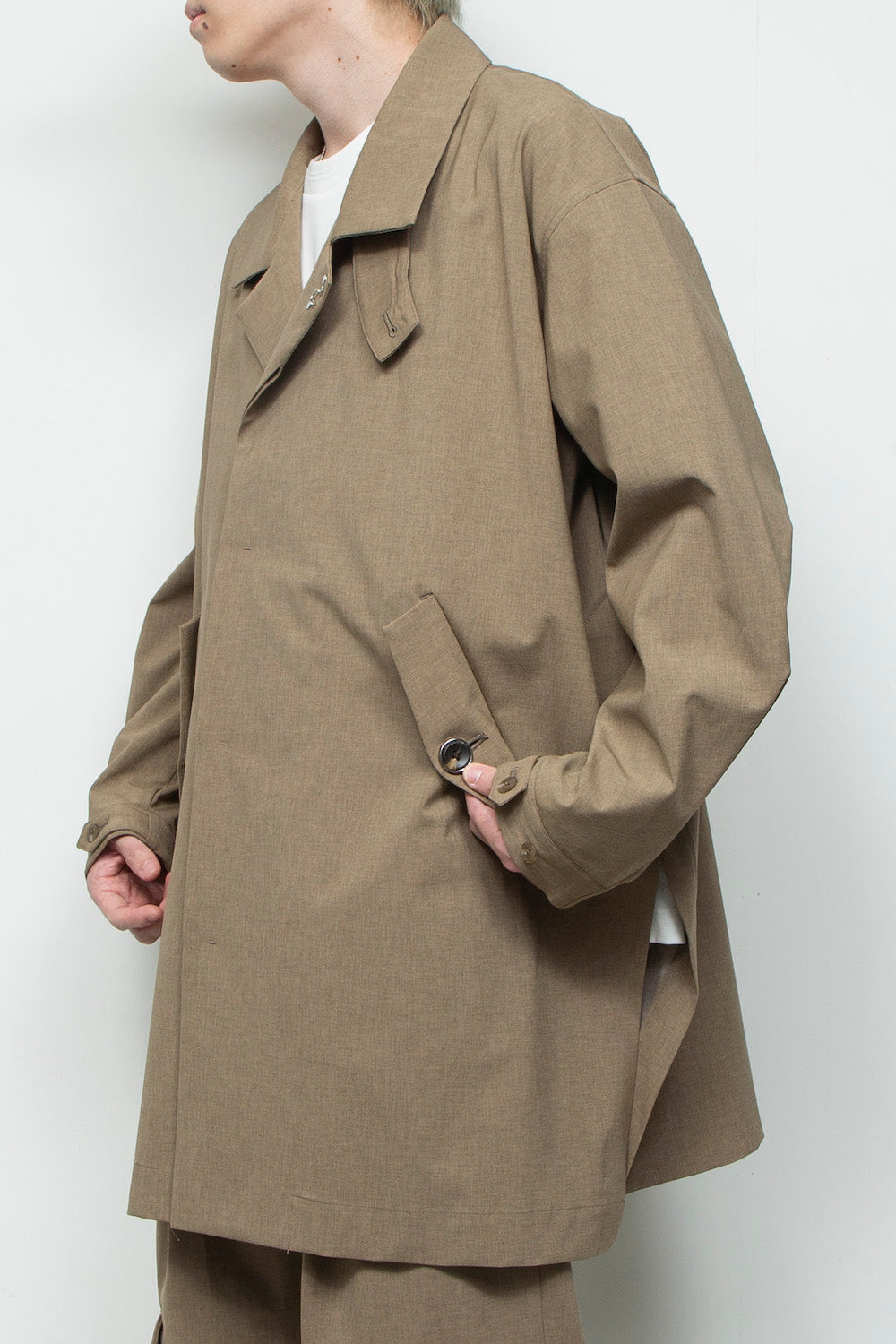 LB25AW-SHCO01-BDS | 3レイヤーボンディングスーツステンカラーライトコート | LEGHORN
