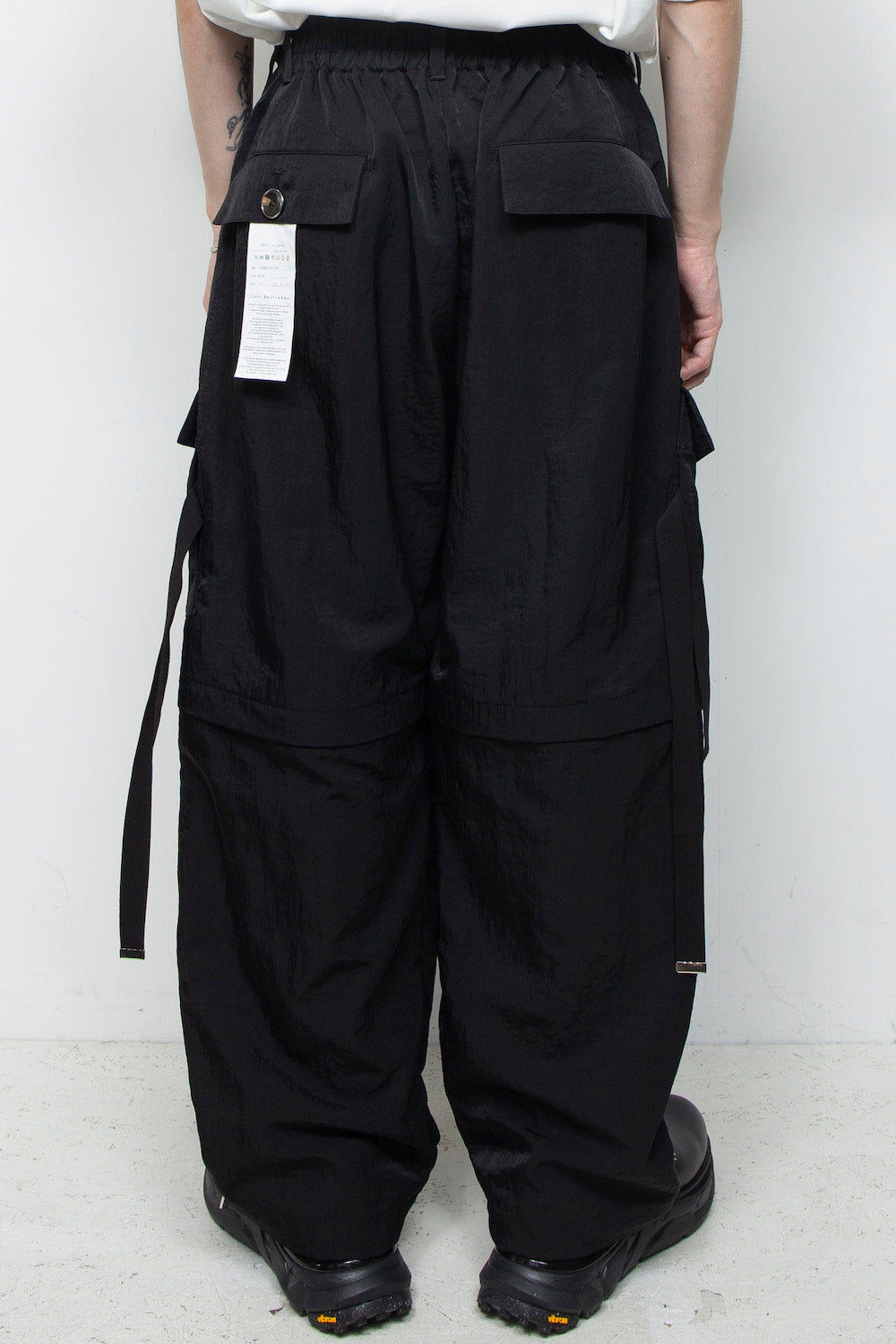 LB25AW-PT05-VTN | ヴィンテージナイロンデタッチャブルカーゴパンツ | BLACK