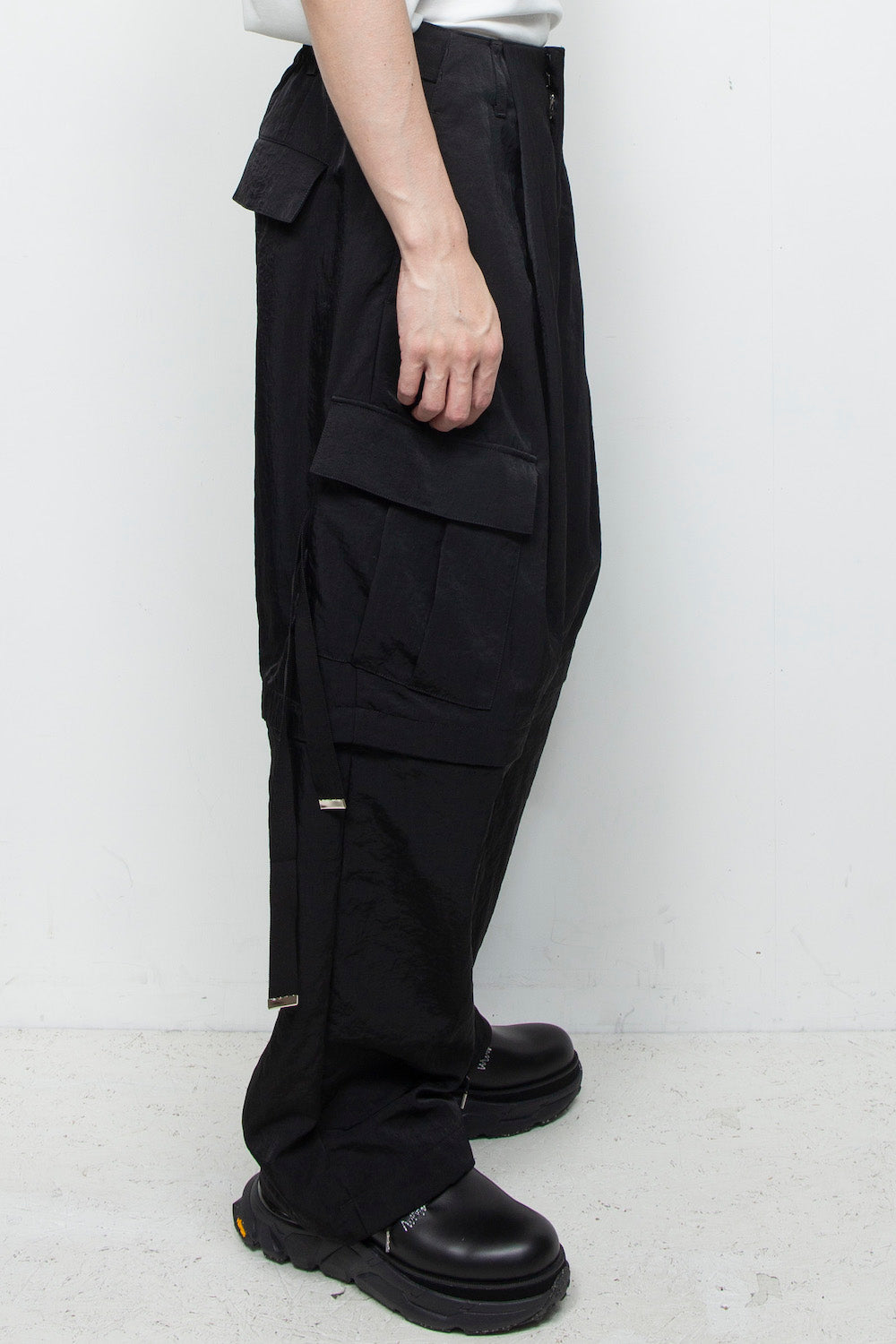 LB25AW-PT05-VTN | ヴィンテージナイロンデタッチャブルカーゴパンツ | BLACK