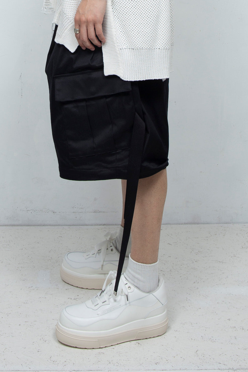 <LAST 1点> *限定* LBLM-SHOES02 | コンビネートプラットフォームスニーカー | OFF WHITE