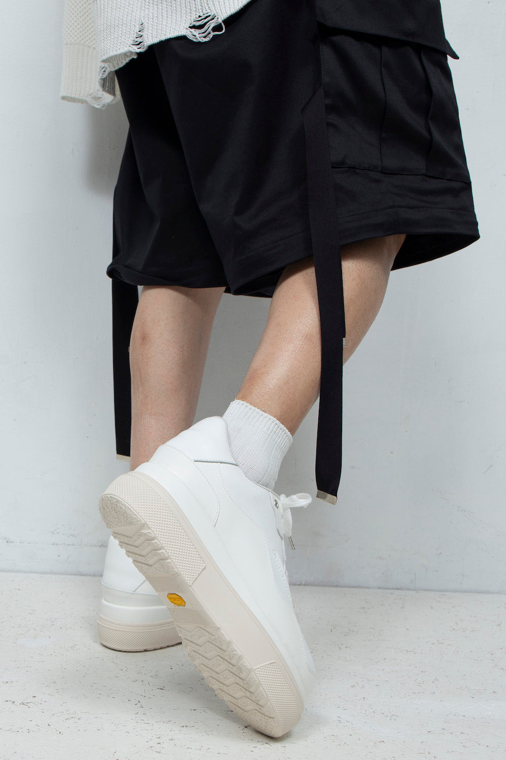 <LAST 1点> *限定* LBLM-SHOES02 | コンビネートプラットフォームスニーカー | OFF WHITE