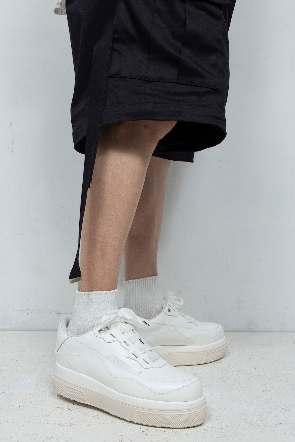 <LAST 1点> *限定* LBLM-SHOES02 | コンビネートプラットフォームスニーカー | OFF WHITE