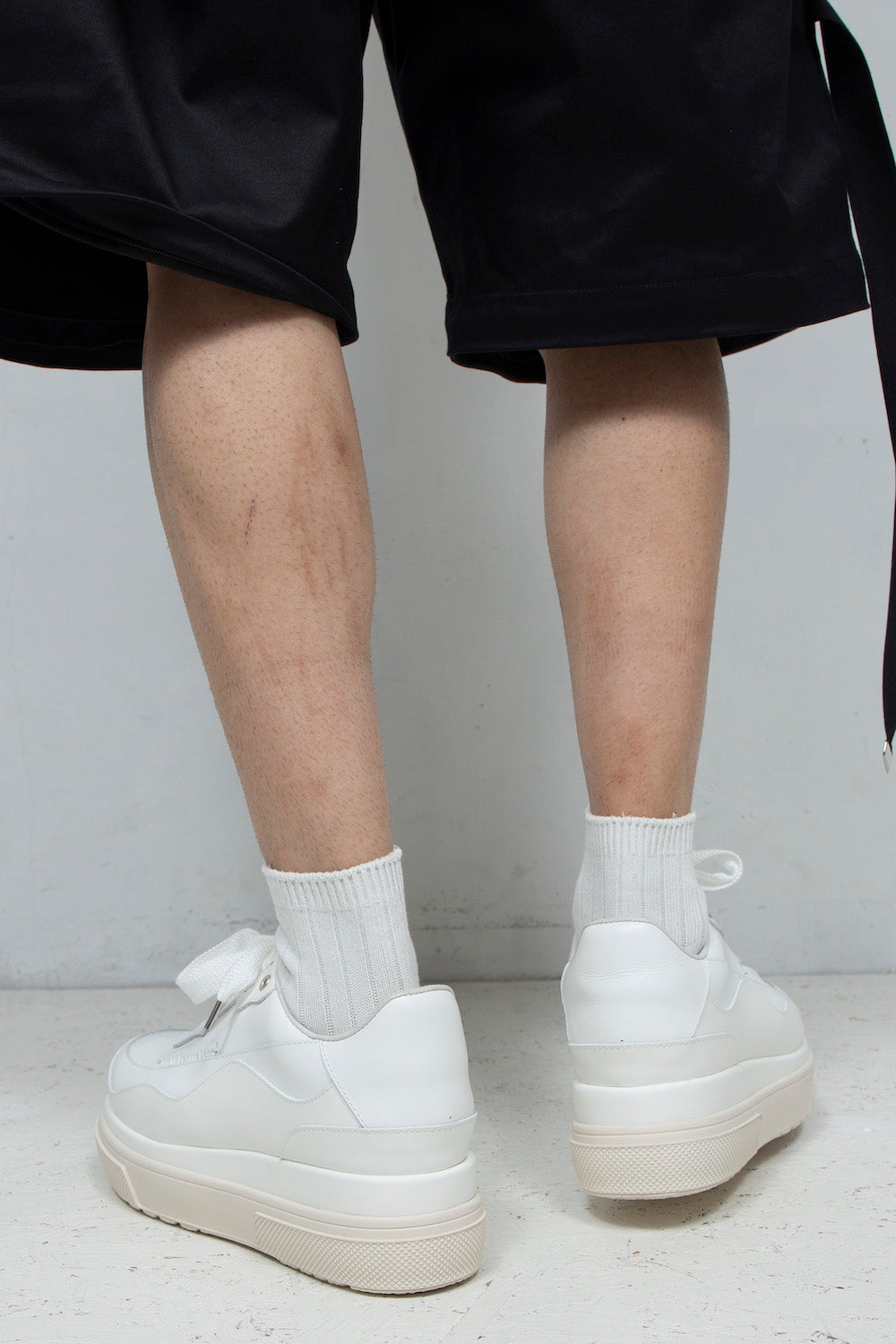 <LAST 1点> *限定* LBLM-SHOES02 | コンビネートプラットフォームスニーカー | OFF WHITE