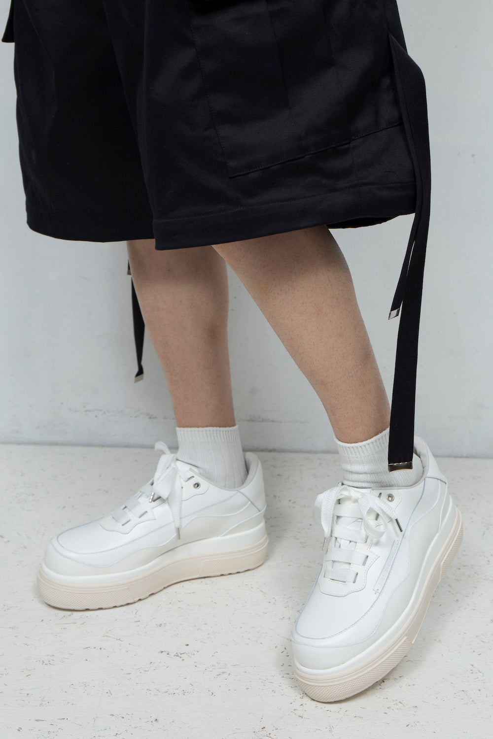 <LAST 1点> *限定* LBLM-SHOES02 | コンビネートプラットフォームスニーカー | OFF WHITE