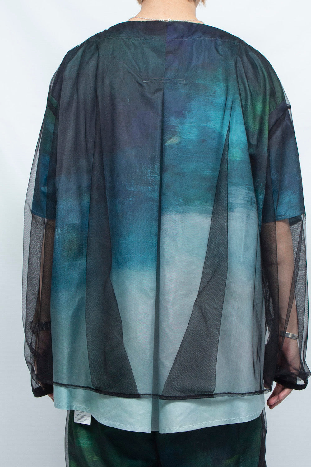 <LAST 1点>
LB25SS-PO06-RCT-LSC | オリジナルグラフィック3Dレイヤーボートネック | COLD LANDSCAPE