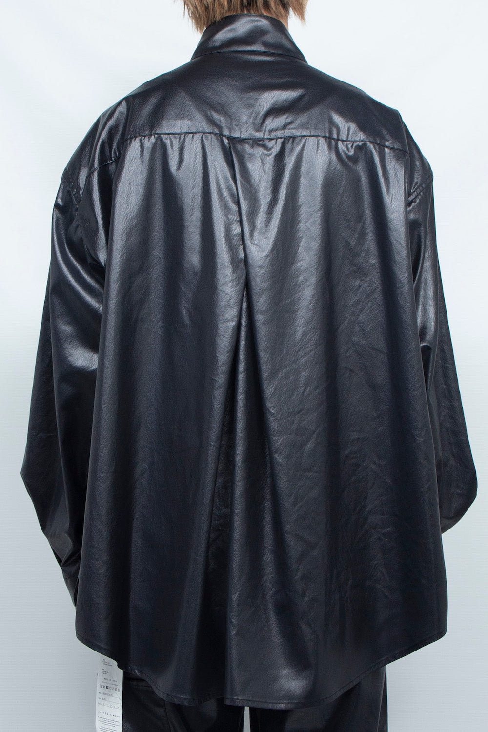 <LAST 1点>
LB25SS-SH07-FFL| FAKE-FAKE LEATHER Ⅱ M-65モチーフシャツジャケット | BLACK