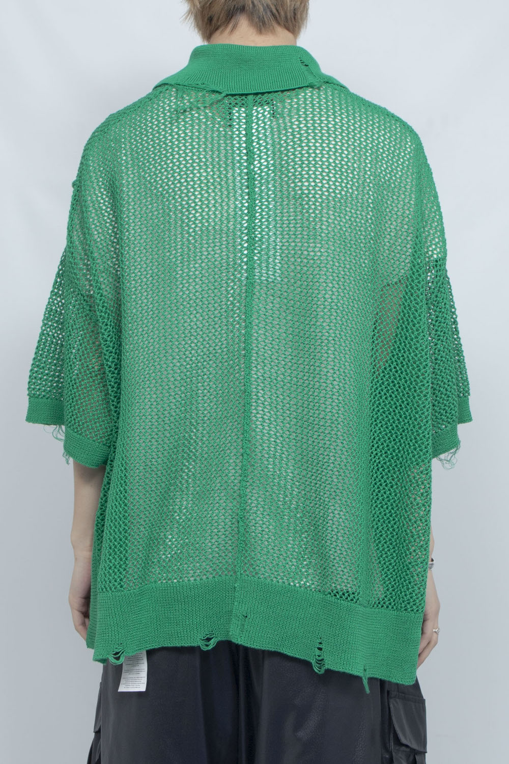<LAST 1点>
LB25SS-KNPS02 | クラッシュドシアーニットポロ | GREEN