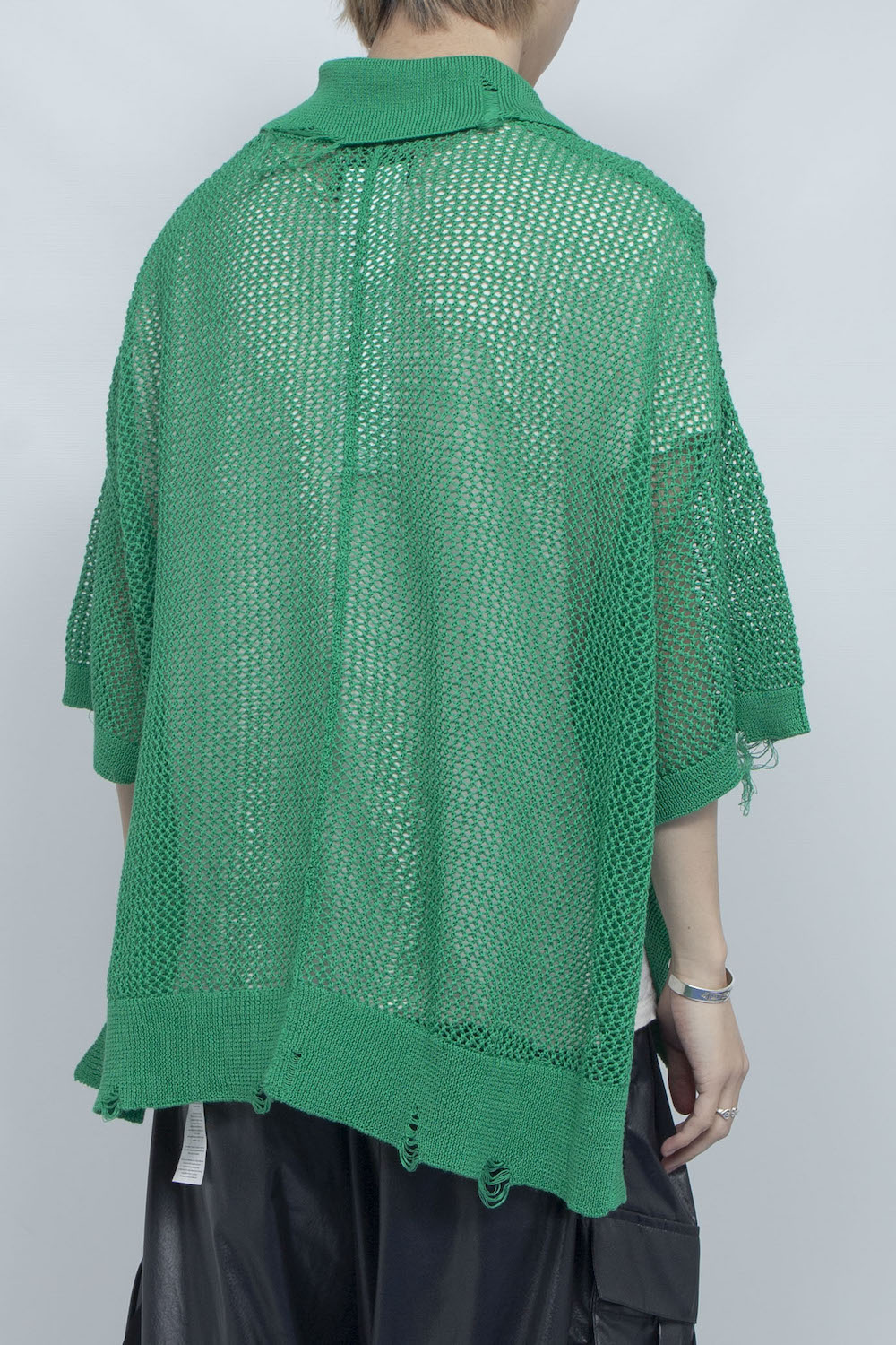 <LAST 1点>
LB25SS-KNPS02 | クラッシュドシアーニットポロ | GREEN