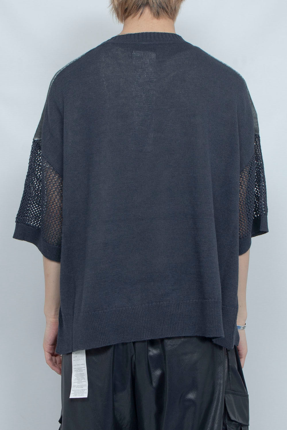 LB25SS-KNTE04 | グラフィカルサマーニットTシャツ | CHARCOAL×GREEN