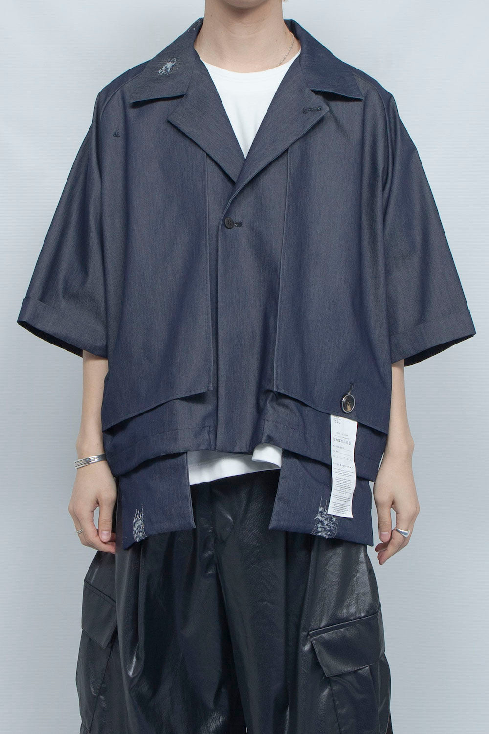 LB25SS-SH09-DDI | COOLMOTION®️ Short Trench Half Sleeve Jacket | NAVY