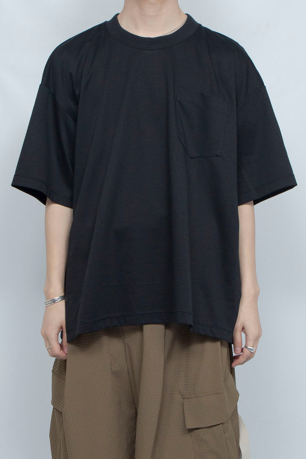 <last>LB25SS-TE09-PLN | 优质比马棉原味罗纹T恤 | 黑色</last>