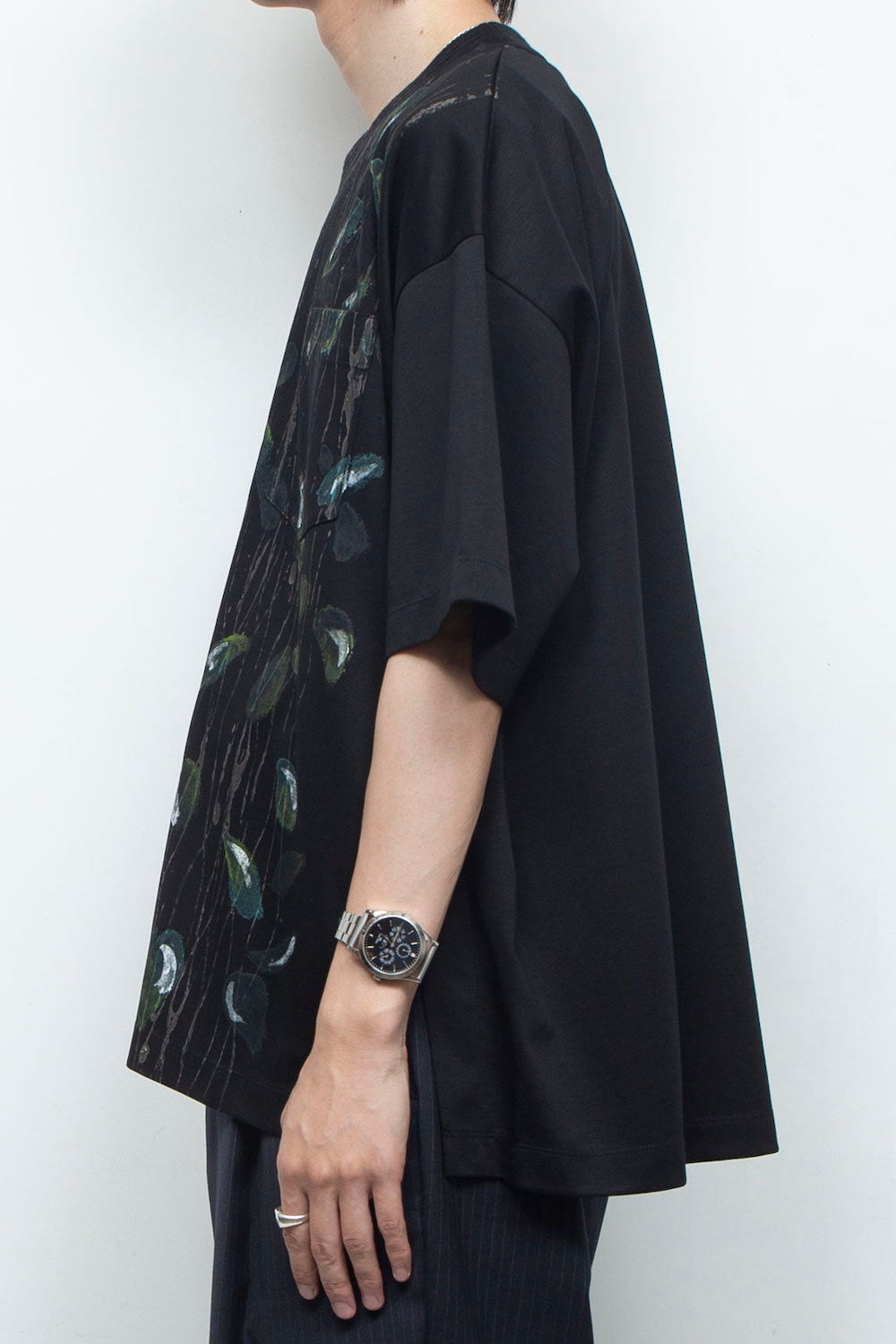 <LAST 1点>
LB25AW-TE09-HDP | スーペリアピマコットンハンドペイントTシャツ | BLACK