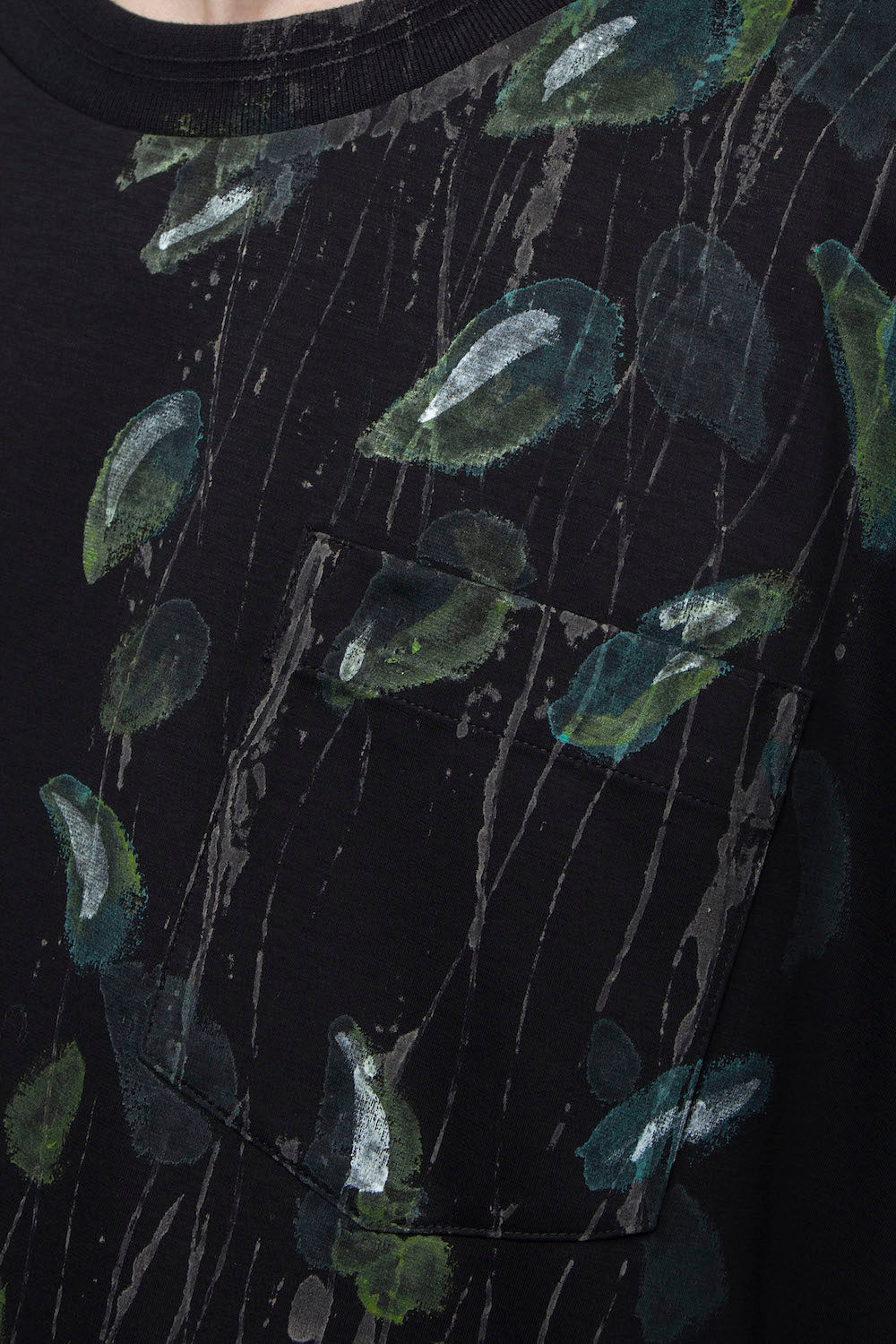 <LAST 1点>
LB25AW-TE09-HDP | スーペリアピマコットンハンドペイントTシャツ | BLACK