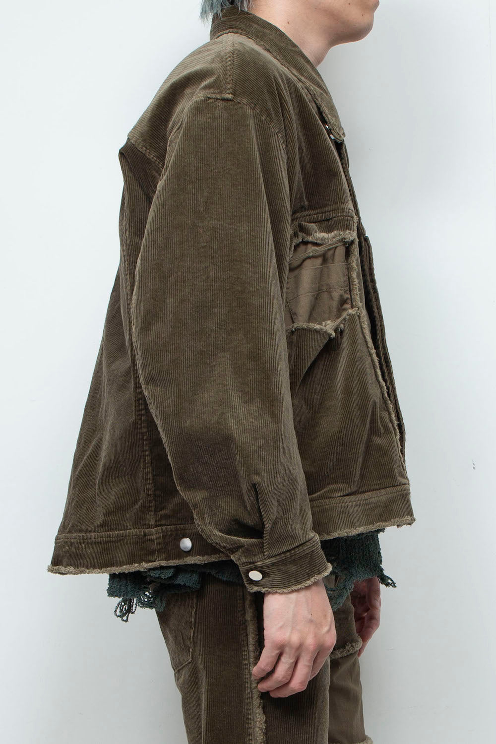 LB25AW-JK02-CDR | Reconstructed Carpenter Jacket (Corduroy) | OLIVE