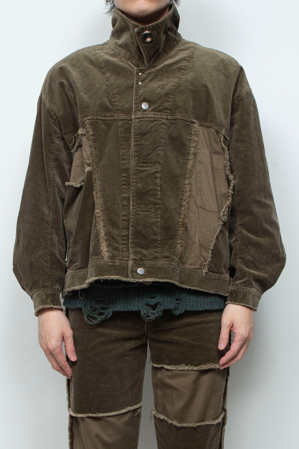 LB25AW-JK02-CDR | Reconstructed Carpenter Jacket (Corduroy) | OLIVE