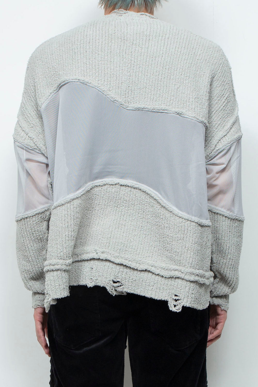 <last>
LB25AW-KN08 | Docking Reverse Crushed Sweater | Light Gray</last>