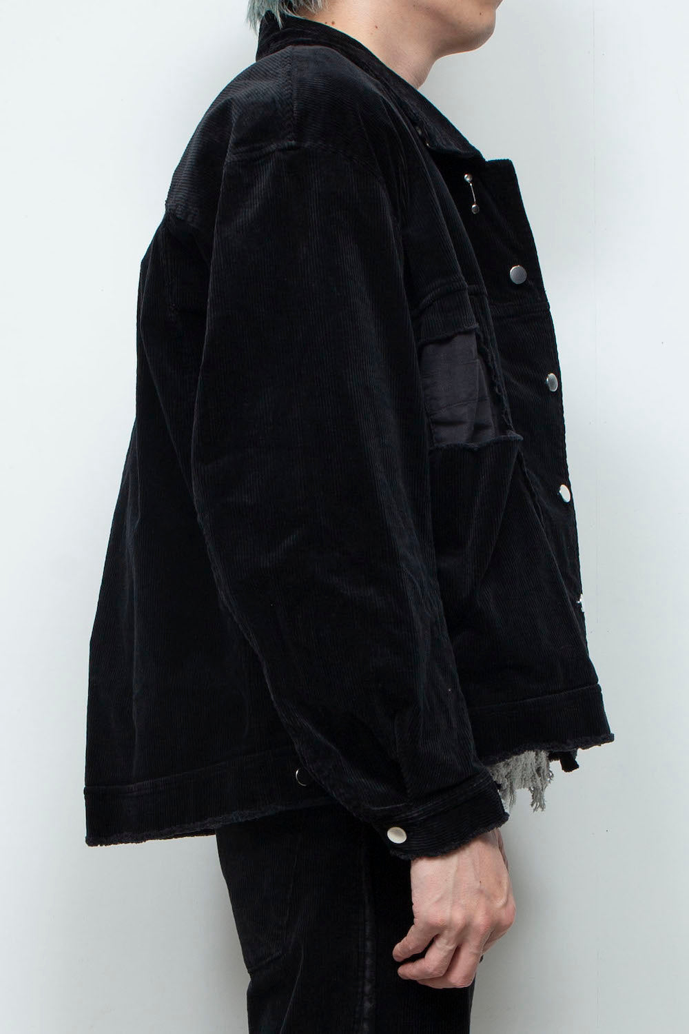 LB25AW-JK02-CDR | Reconstructed Carpenter Jacket (Corduroy) | BLACK