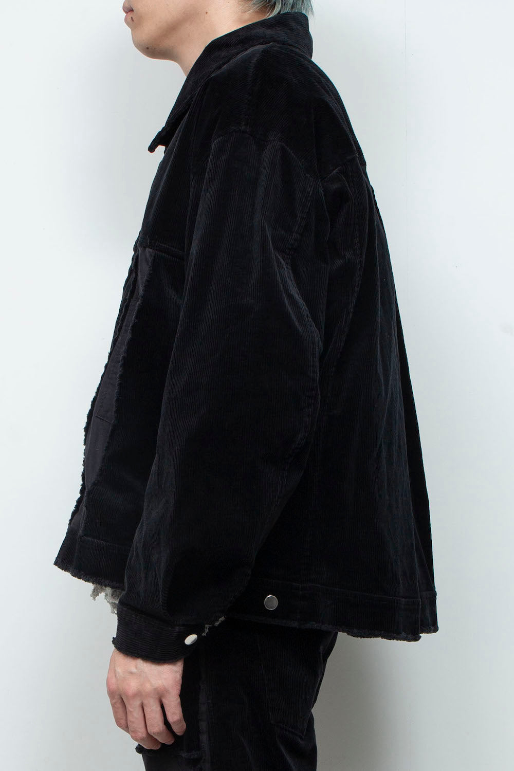 LB25AW-JK02-CDR | Reconstructed Carpenter Jacket (Corduroy) | BLACK