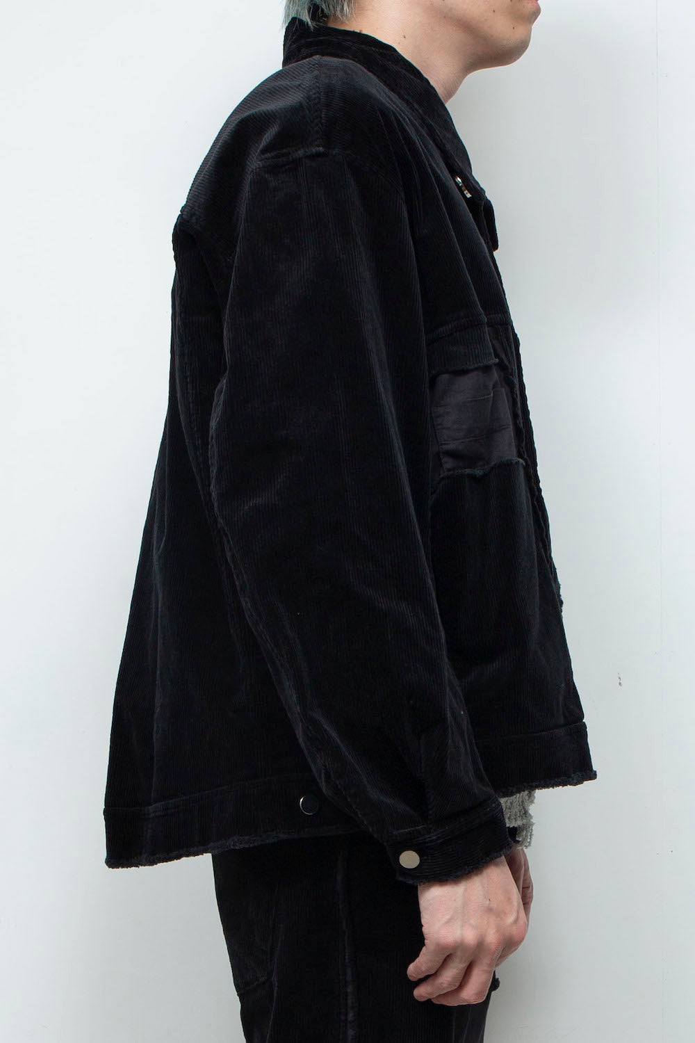 LB25AW-JK02-CDR | Reconstructed Carpenter Jacket (Corduroy) | BLACK