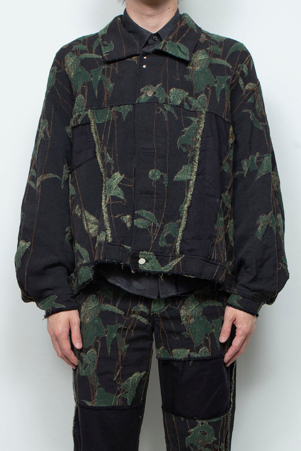 LB25AW-JK02-JQS | Reconstructed Carpenter Jacket (Jacquard) | IVY