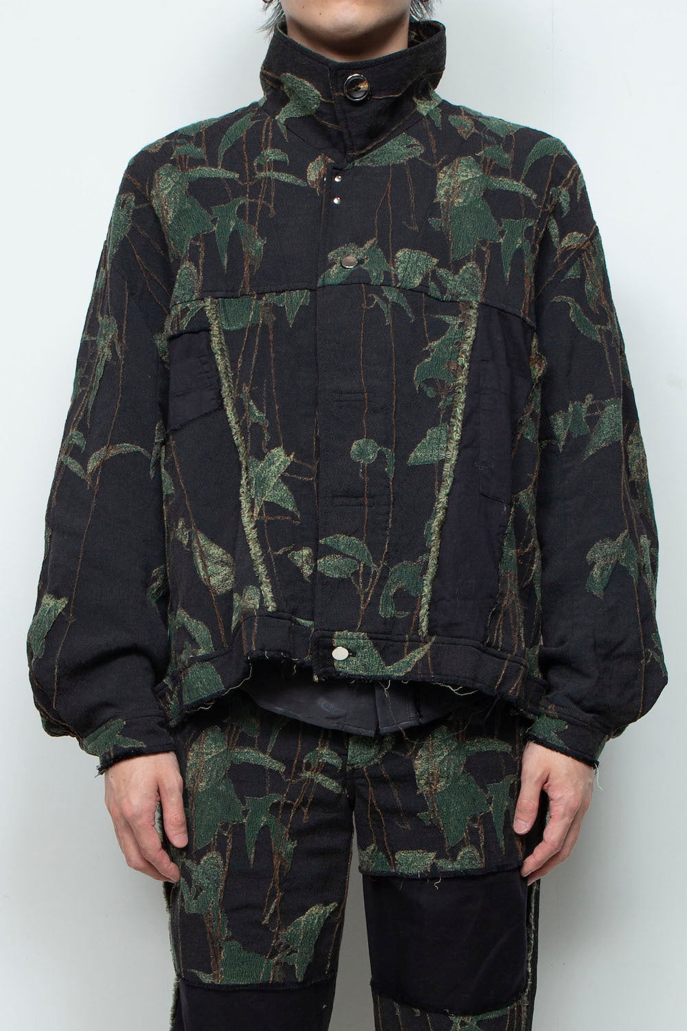 LB25AW-JK02-JQS | Reconstructed Carpenter Jacket (Jacquard) | IVY