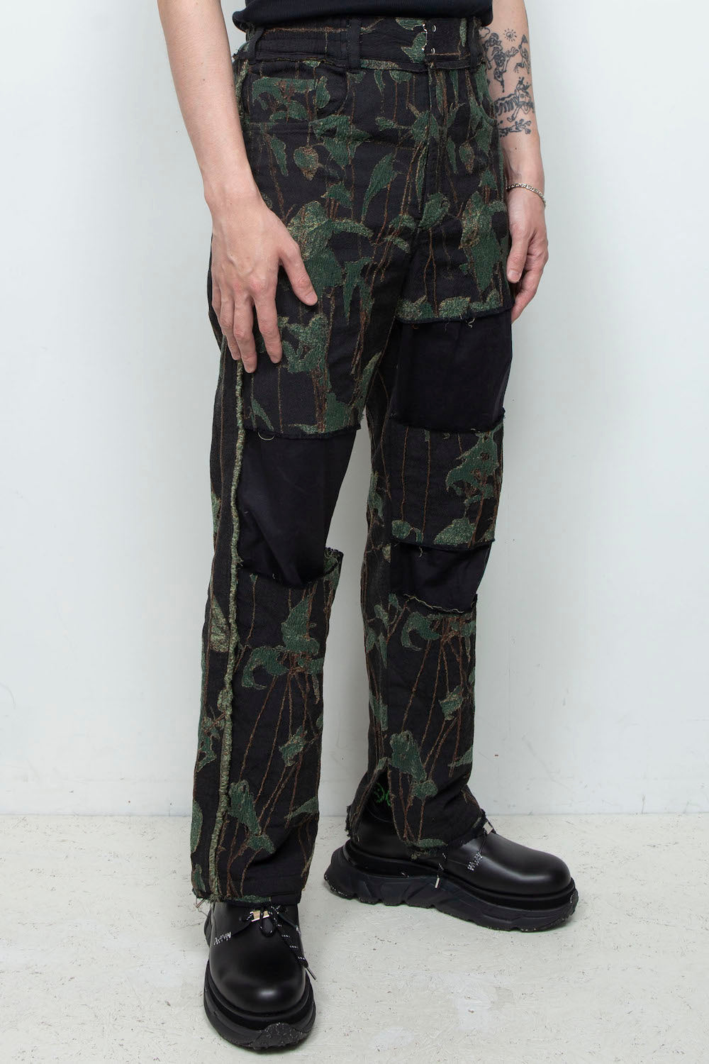 LB25AW-PT02-JQD | Reconstructed 5-Pocket Pants (Jacquard) | IVY